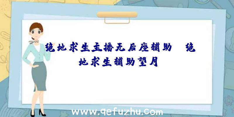 「绝地求生主播无后座辅助」|绝地求生辅助望月